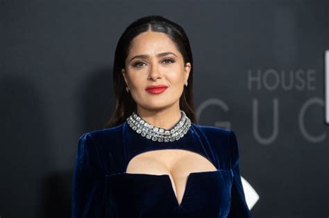 selma hyak flash|Salma Hayek accidentally flashes fans as she celebrates ...